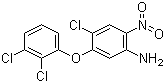 4-Chloro-5-(2,3-dichlorophenoxy)-2-nitroaniline molecular structure (CAS 118353-04-1)