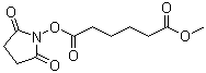 己二酸 1-(2,5-二氧代-1-吡咯烷基)酯 6-甲酯分子结构 (CAS 118380-06-6)