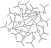 Yttrium isopropoxide oxide molecular structure (CAS 118458-20-1)