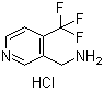 4-(Trifluoromethyl)-3-pyridinemethanamine hydrochloride molecular structure (CAS 1185138-23-1)