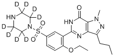 N-去甲基西地那非-d8分子结构 (CAS 1185168-06-2)