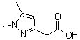 1,5-Dimethyl-1H-pyrazole-3-acetic acid molecular structure (CAS 1185292-77-6)