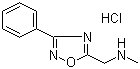 N-Methyl-3-phenyl-1,2,4-oxadiazole-5-methanamine hydrochloride molecular structure (CAS 1185300-67-7)