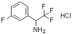 3-氟-alpha-(三氟甲基)苯甲胺盐酸盐分子结构 (CAS 1185302-13-9)