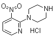 1-(3-硝基-2-吡啶基)哌嗪盐酸盐分子结构 (CAS 1185306-94-8)
