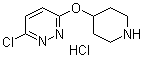 3-Chloro-6-(4-piperidinyloxy)pyridazine hydrochloride molecular structure (CAS 1185307-15-6)