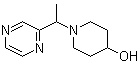 1-[1-(2-Pyrazinyl)ethyl]-4-piperidinol molecular structure (CAS 1185310-52-4)