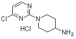 1-(4-Chloro-2-pyrimidinyl)-4-piperidinamine hydrochloride molecular structure (CAS 1185312-69-9)