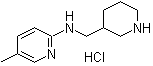 5-Methyl-N-(3-piperidinylmethyl)-2-pyridinamine hydrochloride molecular structure (CAS 1185312-77-9)