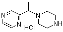 2-[1-(1-Piperazinyl)ethyl]pyrazine hydrochloride molecular structure (CAS 1185313-41-0)