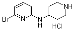 6-Bromo-N-4-piperidinyl-2-pyridinamine hydrochloride molecular structure (CAS 1185315-52-9)