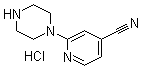 2-(1-Piperazinyl)-4-pyridinecarbonitrile hydrochloride molecular structure (CAS 1185316-24-8)