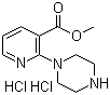 2-(1-Piperazinyl)-3-pyridinecarboxylic acid methyl ester hydrochloride molecular structure (CAS 1185317-00-3)