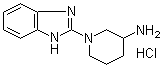 1-(1H-Benzimidazol-2-yl)-3-piperidinamine hydrochloride molecular structure (CAS 1185319-17-8)