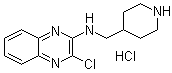 3-Chloro-N-(4-piperidinylmethyl)-2-quinoxalinamine hydrochloride molecular structure (CAS 1185319-40-7)