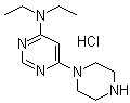 N,N-Diethyl-6-(1-piperazinyl)-4-pyrimidinamine hydrochloride molecular structure (CAS 1185319-47-4)
