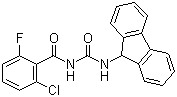 2-氯-N-[(9H-芴-9-氨基)羰基]-6-氟苯甲酰胺分子结构 (CAS 1186372-20-2)