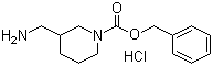 3-(Aminomethyl)-1-piperidinecarboxylic acid phenylmethyl ester hydrochloride (1:1) molecular structure (CAS 1186663-23-9)