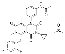 结构式 CAS# 1187431-43-1, GSK 1120212B