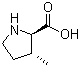 (2R,3R)-3-Methylpyrrolidine-2-carboxylic acid molecular structure (CAS 118758-47-7)