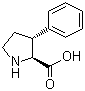 (2S,3R)-3-苯基吡咯烷-2-甲酸分子结构 (CAS 118758-48-8)
