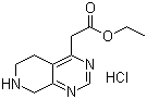 5,6,7,8-Tetrahydropyrido[3,4-d]pyrimidine-4-acetic acid ethyl ester hydrochloride molecular structure (CAS 1187830-52-9)