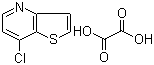 7-Chlorothieno[3,2-b]pyridine ethanedioate molecular structure (CAS 1187830-60-9)