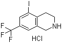 1,2,3,4-Tetrahydro-5-iodo-7-(trifluoromethyl)isoquinoline hydrochloride molecular structure (CAS 1187830-65-4)
