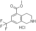 1,2,3,4-Tetrahydro-7-(trifluoromethyl)-5-isoquinolinecarboxylic acid methyl ester hydrochloride molecular structure (CAS 1187830-67-6)
