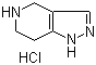 4,5,6,7-四氢-1H-吡唑并[4,3-c]吡啶盐酸盐分子结构 (CAS 1187830-85-8)