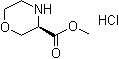 (3R)-3-Morpholinecarboxylic acid methyl ester hydrochloride (1:1) molecular structure (CAS 1187929-55-0)