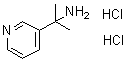 alpha,alpha-Dimethyl-3-pyridinemethanamine hydrochloride (1:2) molecular structure (CAS 1187929-80-1)