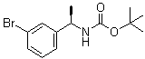 N-[(1R)-1-(3-Bromophenyl)ethyl]carbamic acid 1,1-dimethylethyl ester molecular structure (CAS 1187932-25-7)