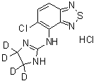 Tizanidine-d<sub>4</sub> Hydrochloride molecular structure (CAS 1188263-51-5)