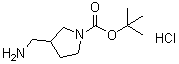 3-(Aminomethyl)-1-pyrrolidinecarboxylic acid 1,1-dimethylethyl ester hydrochloride (1:1) molecular structure (CAS 1188264-09-6)