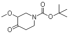 3-Methoxy-4-oxo-1-piperidinecarboxylic acid 1,1-dimethylethyl ester molecular structure (CAS 1188265-31-7)