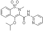 2-甲基-4-(1-甲基乙氧基)-N-(2-吡啶基)-2H-1,2-苯并噻嗪-3-甲酰胺 1,1-二氧化物分子结构 (CAS 118854-49-2)
