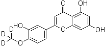 三氘代香叶木素分子结构 (CAS 1189728-54-8)