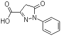 1-苯基-5-吡唑啉酮-3-羧酸分子结构 (CAS 119-18-6)