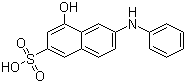 structure of CAS# 119-19-7, 7-Anilino-1-naphthol-3-sulfonic acid;6-Anilino-4-hydroxynaphthalene-2-sulfonic acid