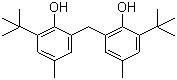 2,2'-亚甲基双-(4-甲基-6-叔丁基苯酚)分子结构 (CAS 119-47-1)