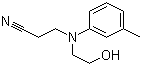 结构式 CAS# 119-95-9, 3-[(2-羟乙基)(3-甲基苯基)氨基]丙腈; N-氰乙基-N-羟乙基间甲基苯胺