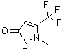 1,2-Dihydro-1-methyl-5-(trifluoromethyl)-3H-pyrazol-3-one molecular structure (CAS 119022-51-4)