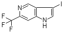 3-Iodo-6-(trifluoromethyl)-1H-pyrrolo[3,2-c]pyridine molecular structure (CAS 1190315-69-5)