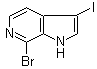7-溴-3-碘-1H-吡咯并[2,3-c]吡啶分子结构 (CAS 1190318-20-7)