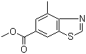 4-Methyl-6-Benzothiazolecarboxylic acid methyl ester molecular structure (CAS 1190320-40-1)