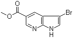 3-Bromo-1H-pyrrolo[2,3-b]pyridine-5-carboxylic acid methyl ester molecular structure (CAS 1190322-65-6)