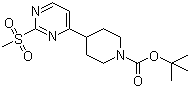 4-[2-(Methylsulfonyl)-4-pyrimidinyl]-1-piperidinecarboxylic acid tert-butyl ester molecular structure (CAS 1190927-73-1)