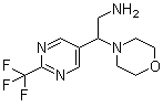 beta-[2-(Trifluoromethyl)-5-pyrimidinyl]-4-morpholineethanamine molecular structure (CAS 1192570-20-9)