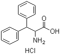2-氨基-3,3-二苯基丙酸盐酸盐分子结构 (CAS 119273-60-8)